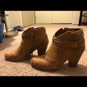 Charlotte Russe brown booties